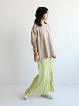 「SLOBE citron.（スローブシトロン）のアイテム」を使った、chihoさん（レディース・161cm）の春コーディネート