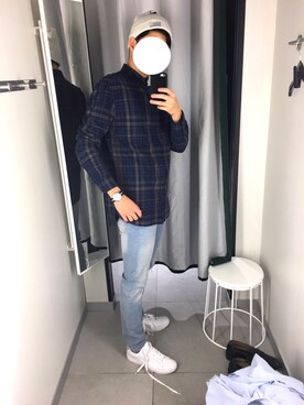 「H&M（エイチ・アンド・エム）のアイテム（その他）」を使った、み つきさん（メンズ・178cm）の冬コーディネート