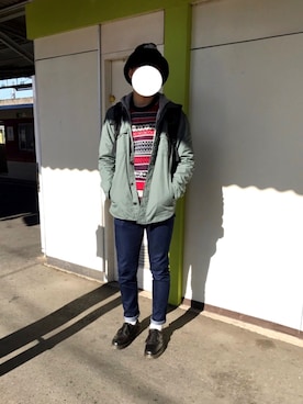 「アイテム（ジャージ）」を使った、み つきさん（メンズ・178cm・10代）の冬コーディネート