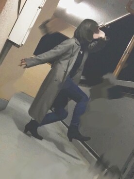 「アイテム（トレンチコート、シルバー系）」を使った、oriさん（レディース・158cm）の秋コーディネート