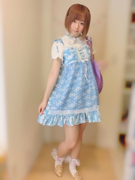 「Nile PERCH（ナイルパーチ）のアイテム（ワンピース/ドレス）」を使った、萌さん（レディース・155cm）の夏コーディネート