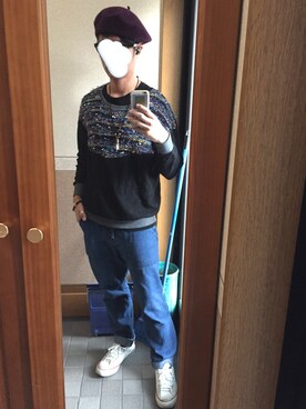 「CONVERSE（コンバース）のconverse（コンバース） ALL STAR OX（オールスターOX）（スニーカー）」を使った、しんどい(^^;さん（メンズ・169cm）の秋コーディネート