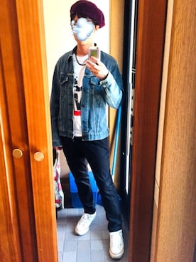 「CONVERSE（コンバース）のconverse（コンバース） ALL STAR OX（オールスターOX）（スニーカー）」を使った、しんどい(^^;さん（メンズ・169cm）の秋コーディネート