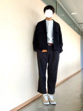 「平成最後のWEARISTAセンバツ」｜「アイテム（ブルゾン）」を使った、makishiさん（メンズ・182cm）の春コーディネート