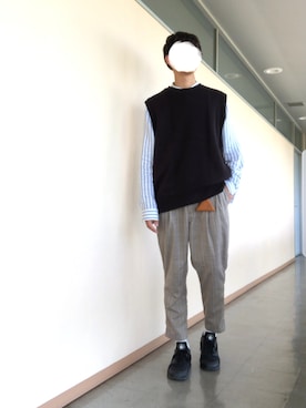 「ハラチ」｜makishiさん（メンズ・182cm）の春コーディネート