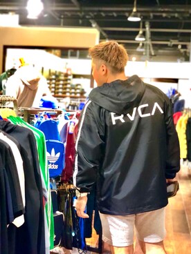 「RVCA（ルーカ）のアイテム（ジャケット/アウター）」を使った、Sasaki Daikiさん（メンズ・170cm）の秋コーディネート