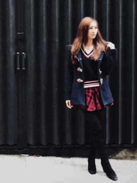 「PRIMARK（プライマーク）のアイテム（ジャケット/アウター）」を使った、Long Ling Wongさん（レディース・162cm）の冬コーディネート