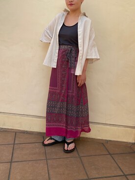 竹本　志帆さん（レディース・154cm）の春コーディネート