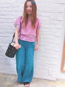 かなみさん（レディース・156cm）の夏コーディネート