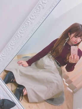 「TITTY&CO.（ティティーアンドコー）のアイテム」を使った、かなみさん（レディース・156cm）の夏コーディネート