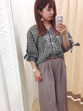 かなみさん（レディース・156cm）の春コーディネート