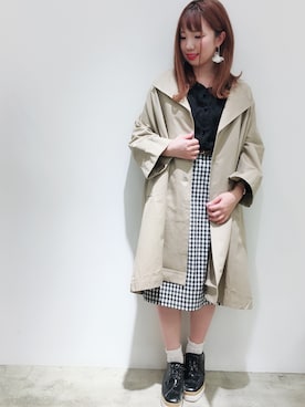 かなみさん（レディース・156cm）の春コーディネート