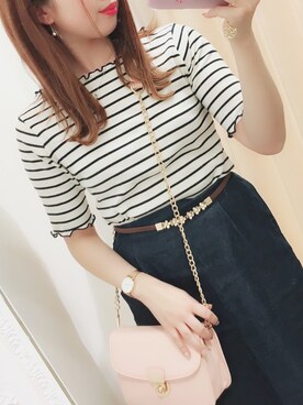 かなみさん（レディース・156cm）の春コーディネート