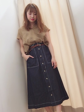 かなみさん（レディース・156cm）の春コーディネート