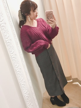 かなみさん(レディース・156cm)の冬コーディネート