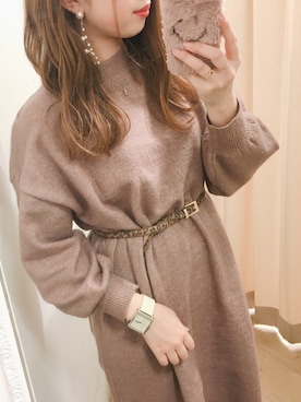 かなみさん（レディース・156cm）の冬コーディネート