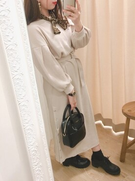 かなみさん（レディース・156cm）の冬コーディネート