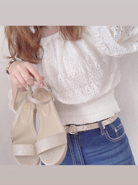 かなみさん（レディース・156cm）の春コーディネート