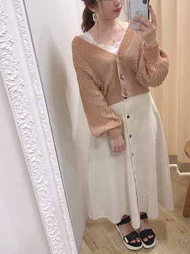 「GU（ジーユー）のアイテム（シューズ）」を使った、かなみさん（レディース・156cm）の春コーディネート
