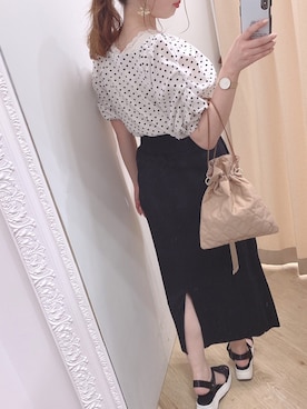 かなみさん（レディース・156cm）の春コーディネート