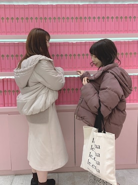 かなみさん（レディース・156cm）の冬コーディネート