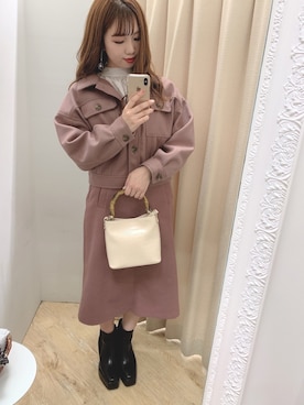 かなみさん（レディース・156cm）の冬コーディネート