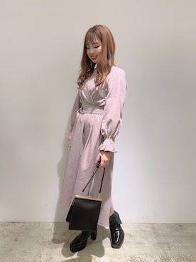 かなみさん（レディース・156cm）の冬コーディネート