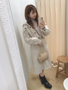 かなみさん（レディース・156cm）の冬コーディネート