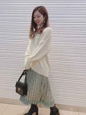 かなみさん（レディース・156cm）の冬コーディネート