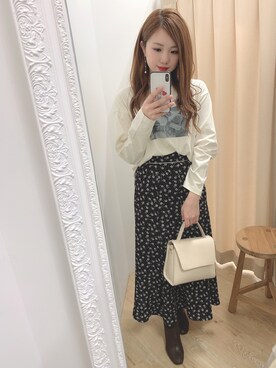 かなみさん（レディース・156cm）の冬コーディネート