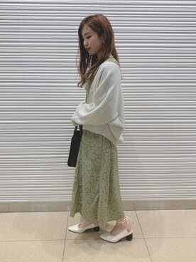 かなみさん（レディース・156cm）の春コーディネート