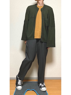 「しまむら（シマムラ）のアイテム（スニーカー）」を使った、やまね(社会人コーデ)さん（メンズ・170cm）の春コーディネート
