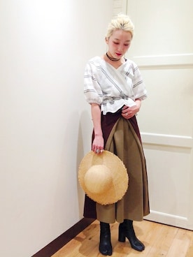 箕山さん（レディース・164cm）の春コーディネート