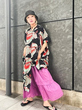 箕山さん(レディース・165cm)の夏コーディネート