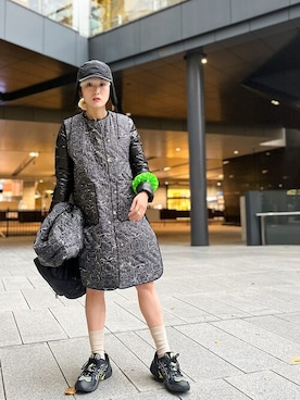 「halo commodity（ハロ　コモディティー）のアイテム」を使った、箕山さん（レディース・165cm）の秋コーディネート