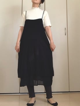 「ハイネックトップス」｜ボルティモアさん（レディース・153cm）の夏コーディネート