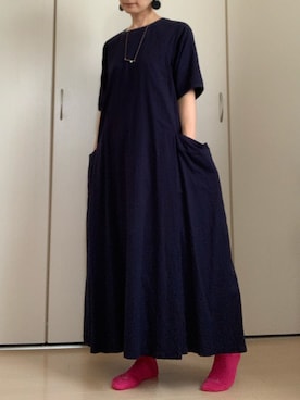 「bulle de savon（ビュルデサボン）のアイテム（ソックス/靴下）」を使った、ボルティモアさん（レディース・153cm）の夏コーディネート