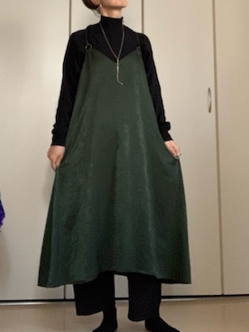 「NOMBRE IMPAIR（ノンブルアンペール）のアイテム（ワンピース/ドレス）」を使った、ボルティモアさん（レディース・153cm）の冬コーディネート