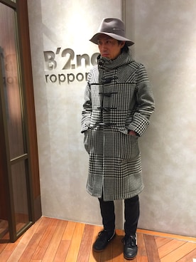 「アイテム（帽子）」を使った、RYOTA GOMIさん（メンズ・173cm・30代）の冬コーディネート