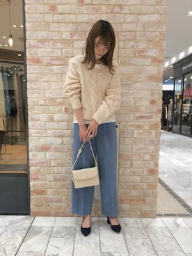 ルクールブランピオレ姫路店スタッフさん（レディース・167cm）の冬コーディネート