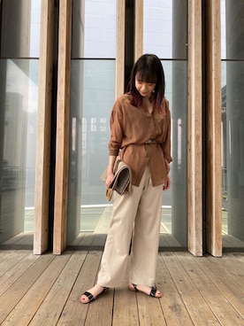 ルクールブランピオレ姫路店スタッフさん(レディース・167cm)の春コーディネート