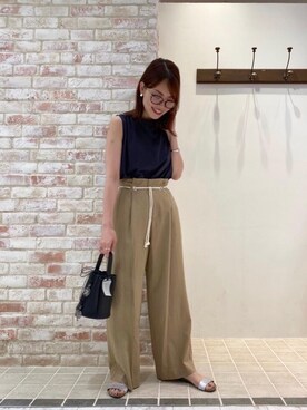 ルクールブランピオレ姫路店スタッフさん(レディース・160cm)の夏コーディネート