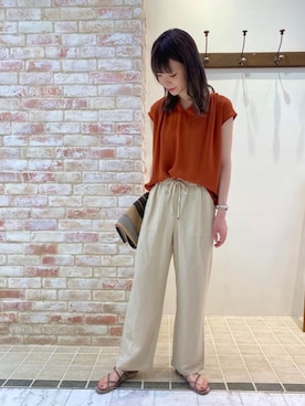 ルクールブランピオレ姫路店スタッフさん（レディース・167cm）の夏コーディネート