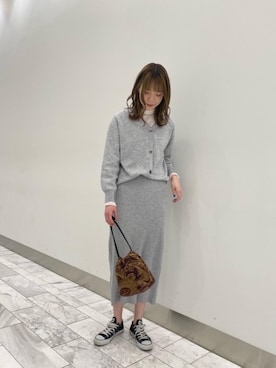 ルクールブランピオレ姫路店スタッフさん（レディース・167cm）の冬コーディネート