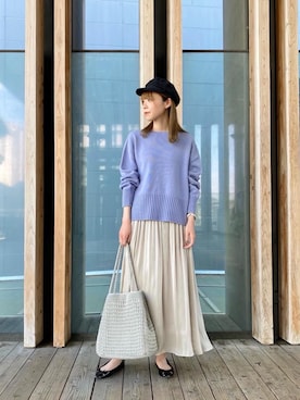 ルクールブランピオレ姫路店スタッフさん(レディース・167cm)の冬コーディネート