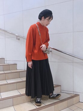 「SENSE OF PLACE by URBAN RESEARCH（センスオブプレイスバイアーバンリサーチ）の2WAYミラー付オサイフショルダーバッグ（ショルダーバッグ）」を使った、サイサイ賽賽さん（レディース・160cm）の秋コーディネート