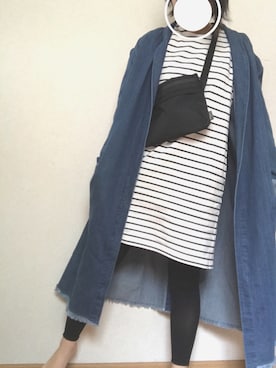 「Avail（アベイル）のアイテム（レギンス/スパッツ）」を使った、m ◎さん（レディース・157cm）の春コーディネート