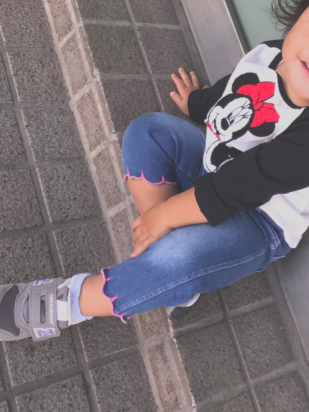 「カジュアルコーデ」｜「Right-on KIDSのアイテム（Tシャツ/カットソー、その他）」を使った、Kしゃんさん（レディース・156cm）の秋コーディネートの1枚目の写真