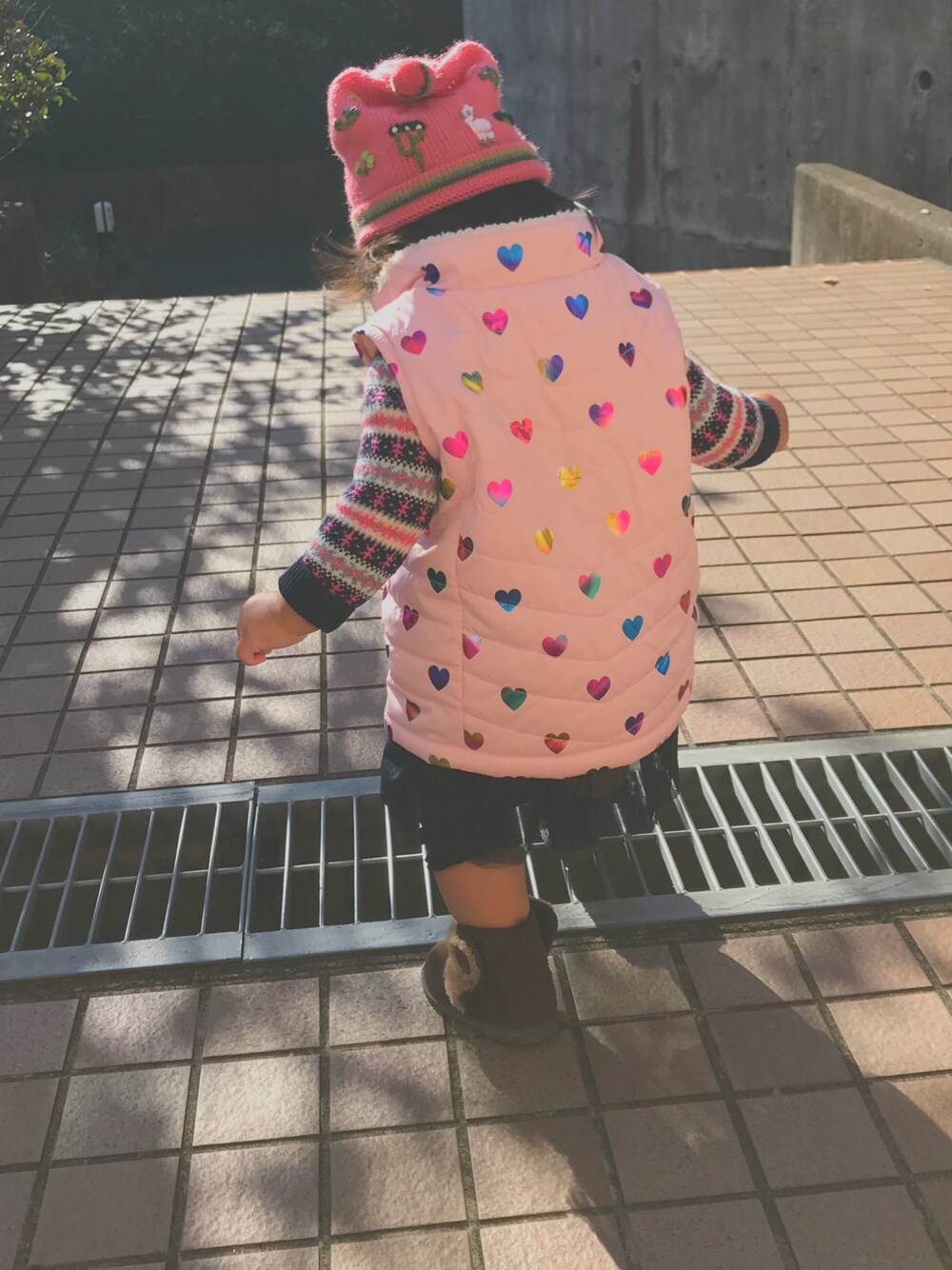 「GAPのアイテム（トップス、ピンク系）」を使った、Kしゃんさん（レディース・156cm）の秋コーディネートの1枚目の写真