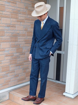「ウェスタン」｜Hello, I’m Andy Hoさん（メンズ・172cm）の夏コーディネート
